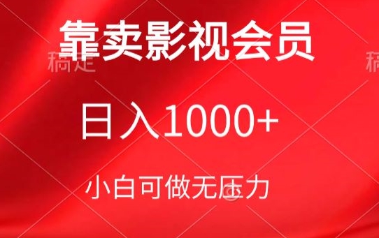 靠卖影视会员，日入1000+，落地保姆级教程，新手可学_米豆学社-小新