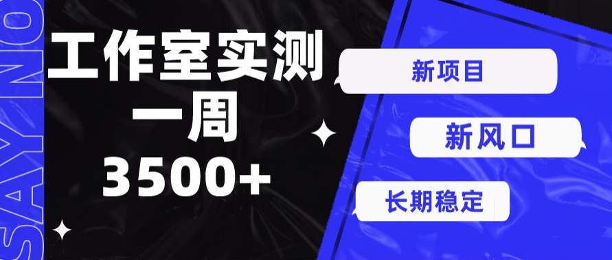 新项目新风口，单号操作7天收益3500+_米豆学社-小新